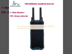 H2L 1.5Km রেঞ্জ হ্যান্ডহেল্ড ড্রোন লোকেটার 100-6Ghz পোর্টেবল FPV ড্রোন ডিটেক্টর