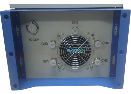 বাইরের জলরোধী ড্রোন সিগন্যাল জ্যামার 5 ব্যান্ড বিমান / কারাগারের জন্য, 215 ওয়াট পাওয়ার