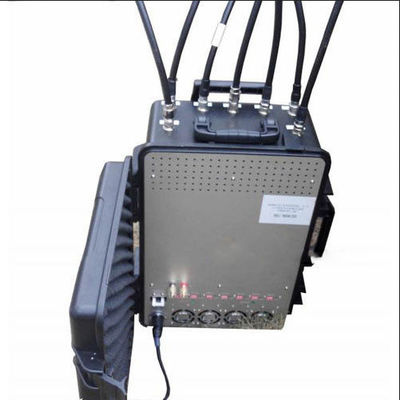 7 ব্যান্ড পোর্টেবল কনভয় বোমা জ্যামার সামরিক সিগন্যাল জ্যামার ব্যাগ কেস 350 ওয়াট