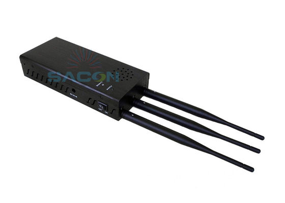 পোর্টেবল 10W হাই পাওয়ার সিগন্যাল জ্যামার 8000mAh ব্যাটারি এবং গাড়ি রিমোট ব্লকিংয়ের জন্য ওমনি-ডিরেকশনাল অ্যান্টেনা সহ