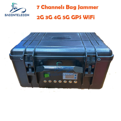 ভিএইচএফ ইউএইচএফ 7 চ্যানেল ওয়্যারলেস সিগন্যাল জ্যামার DC24V 2G 3G 4G 5G ISO9001