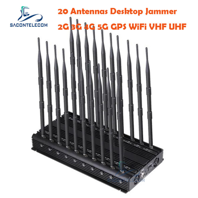 কুলিং ফ্যান ওয়াইফাই সিগন্যাল জ্যামার 2.4Ghz 5.2Ghz 5.8Ghz 52w জাদুঘর গ্যালারী জন্য