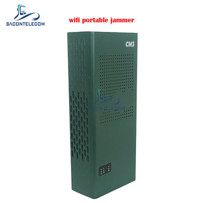 পোর্টেবল ওয়াইফাই সিগন্যাল জ্যামার ব্লকার 3 চ্যানেল (2.4G, 5.2G, 5.8G) এবং 10-15m রেঞ্জ সহ