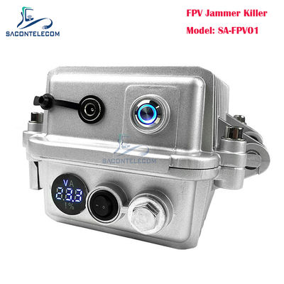 হ্যান্ডহেল্ড ৫০W হাই পাওয়ার পোর্টেবল ড্রোন জ্যামার ২.৪G FPV সিগন্যাল ব্লকিং সহ