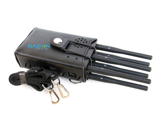 6 অ্যান্টেনা উচ্চ ক্ষমতা 3W পোর্টেবল সংকেত জ্যামার ওয়াইফাই জিপিএস 3 জি 4 জি ব্লকিং জন্য 20m পরিসীমা সঙ্গে