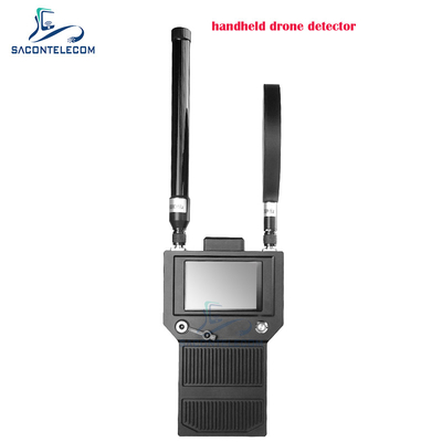 400-6Ghz বহনযোগ্য এন্টি ড্রোন ডিটেক্টর FPV UAV হ্যান্ডহেল্ড সিগন্যাল ডিটেক্টর 2km পর্যন্ত