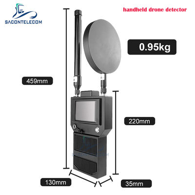 ১.৫ কিমি থেকে ২ কিমি সনাক্তকরণ দূরত্ব এবং ৪০০-৬০০০ মেগাহার্টজ ফ্রিকোয়েন্সি রেঞ্জ সহ পোর্টেবল হ্যান্ডহেল্ড ইউএভি ড্রোন সিগন্যাল ডিটেক্টর