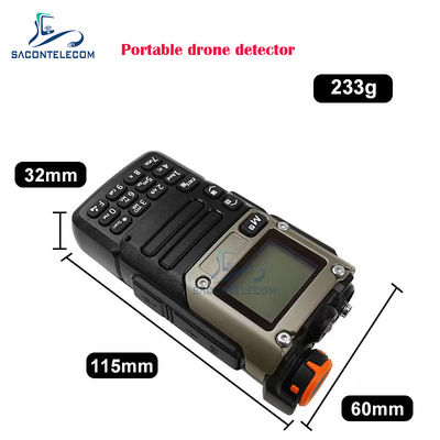 ৭০০-৬ গিগাহার্টজ ফ্রিকোয়েন্সি এবং ৮০০ মিটার ডিটেকশন দূরত্বের সঙ্গে পোর্টেবল হ্যান্ডহেল্ড এন্টি ড্রোন ডিটেক্টর