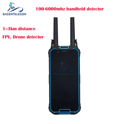 H2L 1.5Km রেঞ্জ হ্যান্ডহেল্ড ড্রোন লোকেটার 100-6Ghz পোর্টেবল FPV ড্রোন ডিটেক্টর