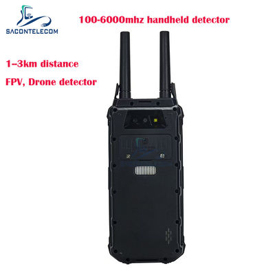 H2L 1.5Km রেঞ্জ হ্যান্ডহেল্ড ড্রোন লোকেটার 100-6Ghz পোর্টেবল FPV ড্রোন ডিটেক্টর