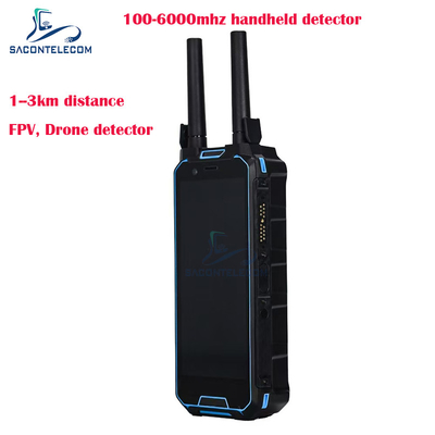 H2L 1.5Km রেঞ্জ হ্যান্ডহেল্ড ড্রোন লোকেটার 100-6Ghz পোর্টেবল FPV ড্রোন ডিটেক্টর