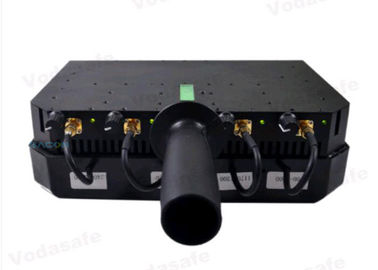 হ্যান্ডহেল্ড RC2.4G RC5.8G ইউএভি সেল ফোন সিগন্যাল জ্যামার 250 মি জ্যামিং রেঞ্জ সহ