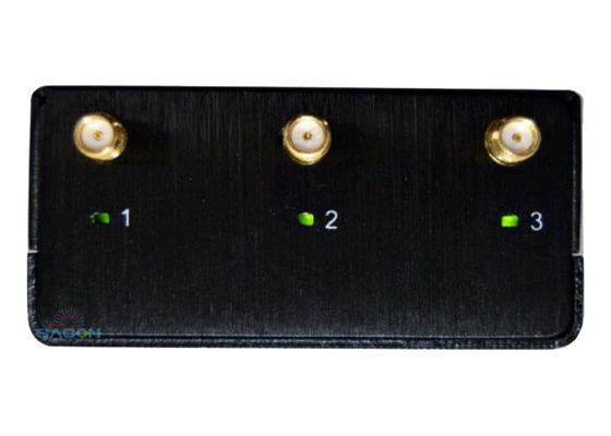 গাড়ি এবং নিরাপত্তা ব্যবহারের জন্য 100 মিটার রেঞ্জ সহ 10W 3 চ্যানেল রিমোট কন্ট্রোল সিগন্যাল জ্যামার