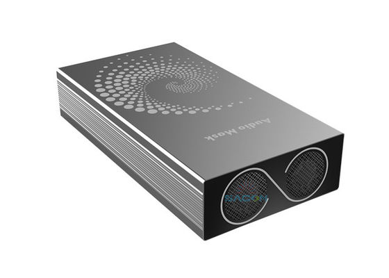 6000mAh ব্যাটারি সেল ফোন সিগন্যাল জ্যামার 1.5 মিটার ব্যাসার্ধ এবং অডিও সিগন্যাল ব্লকিংয়ের জন্য 90 ডিগ্রি স্কিলিং কোণ সহ