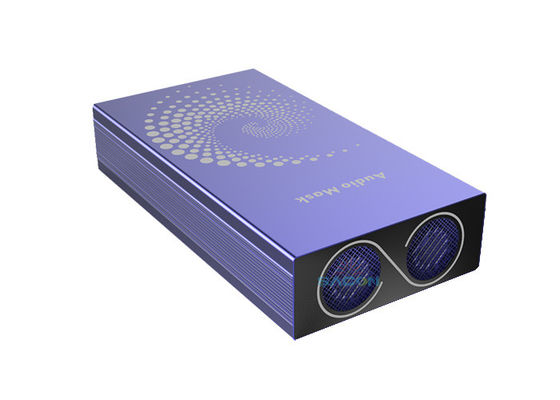 6000mAh ব্যাটারি সেল ফোন সিগন্যাল জ্যামার 1.5 মিটার ব্যাসার্ধ এবং অডিও সিগন্যাল ব্লকিংয়ের জন্য 90 ডিগ্রি স্কিলিং কোণ সহ