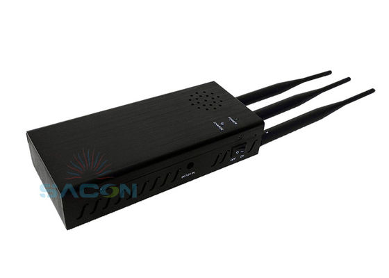 পোর্টেবল 10W হাই পাওয়ার সিগন্যাল জ্যামার 8000mAh ব্যাটারি এবং গাড়ি রিমোট ব্লকিংয়ের জন্য ওমনি-ডিরেকশনাল অ্যান্টেনা সহ