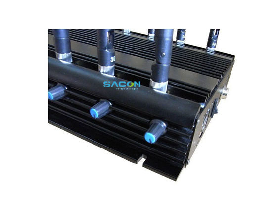 ৩০W আউটপুট পাওয়ার ১২ চ্যানেল ওয়্যারলেস সিগন্যাল জ্যামার, জেলখানার মোবাইল ফোন ব্লক করার জন্য কার অ্যাডাপ্টার ডিজাইন সহ