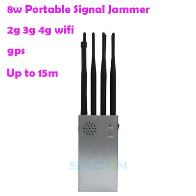 8000mAH 15m পোর্টেবল সেল ফোন সিগন্যাল বিচ্ছিন্নকারী 315 433