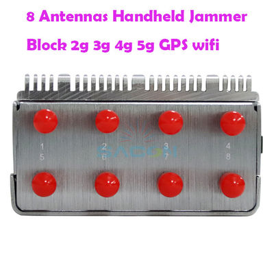 8000mAH 15m পোর্টেবল সেল ফোন সিগন্যাল বিচ্ছিন্নকারী 315 433