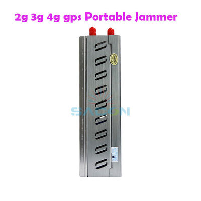 ৮০০০এমএএইচ ব্যাটারি ১৫মি রেঞ্জ পোর্টেবল সেল ফোন সিগন্যাল জ্যামার ৮টি অ্যান্টেনা সহ উন্নত শিল্ডিংয়ের জন্য