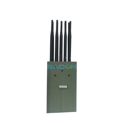 3 জি জিপিএস ওয়াইফাই 9.5W 8000mAh মোবাইল ফোন সিগন্যাল জ্যামার