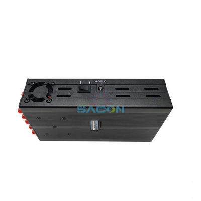 সেল ফোন ব্লকিংয়ের জন্য 20 মিটার ব্যাসার্ধ সহ 10 ব্যান্ডের হ্যান্ডহেল্ড সিগন্যাল জ্যামার