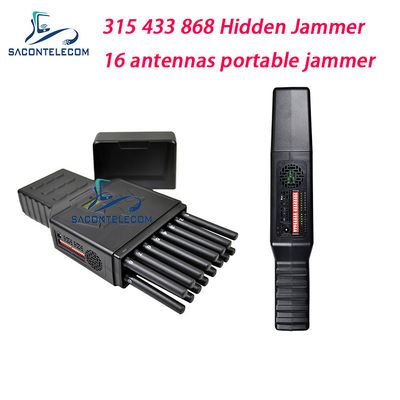 16 অ্যান্টেনা 12000mAh 12W পোর্টেবল সিগন্যাল জ্যামার 2G 3G 4G 5G GPS ওয়াইফাই ব্লকিং