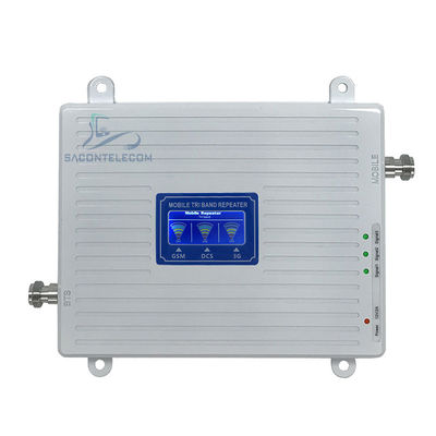 IP40 300M2 900 1800 2100mhz ট্রিপল নেটওয়ার্ক সিগন্যাল বুস্টার