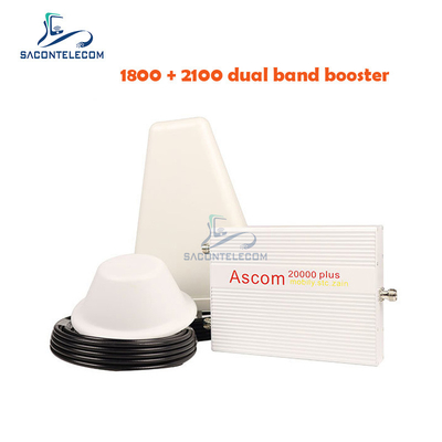 1800mhz 2100mhz ডুয়াল ব্যান্ড এম্প্লিফায়ার AGC B1 B3 Ascom 8000sqm