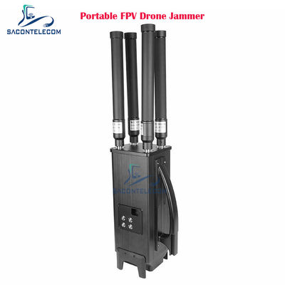 ১.৫ কিলোমিটার জ্যামিং দূরত্ব এবং অন্তর্নির্মিত ব্যাটারি সহ ১৬০ ডাব্লু ৪ ব্যান্ড পোর্টেবল ড্রোন সিগন্যাল জ্যামার