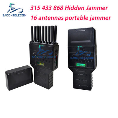 16 অ্যান্টেনা 12000mAh 12W লুকানো মোবাইল সিগন্যাল জ্যামার 2G 3G 4G GPS ওয়াইফাই 5G