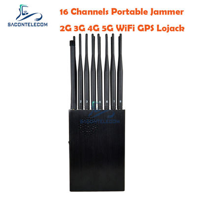 GPS L1 L2 12000mAh মোবাইল ফোন সিগন্যাল জ্যামার 2G 3G 4G 5G VHF UHF